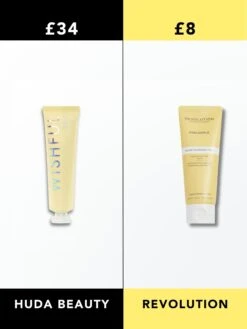 Huda Beauty Wishful Enzyme Scrub Vs Revolution Enzyme Scrub