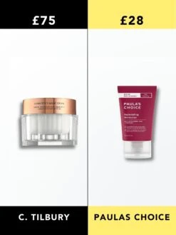 Charlotte Tilbury Magic Cream Vs Paula's Choice Moisturiser