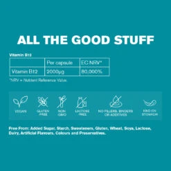 Vegan Essentials Bundle 31 Vegan Essentials Bundle -Coola Store VitaminB12label d1223645 4d85 4d79 9271 f0f1fab947ac